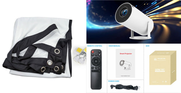 Fenzor™ HY300 Pro Mini Projector – Portable Home Theater with LED HD Display