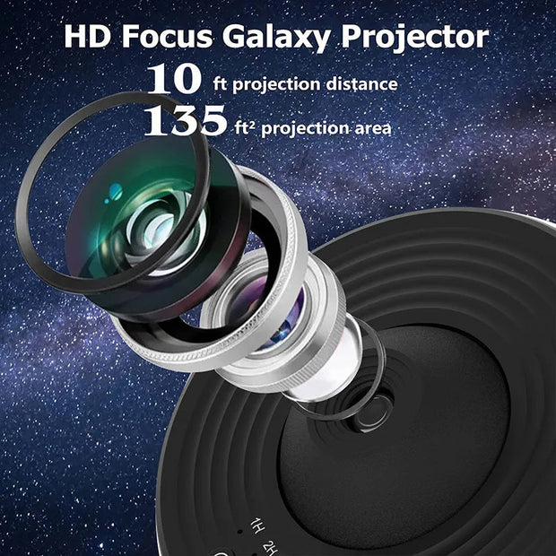 Fenzor™ Galaxy Sky Projector Lamp – LED Star Night Light with Nebula Effect