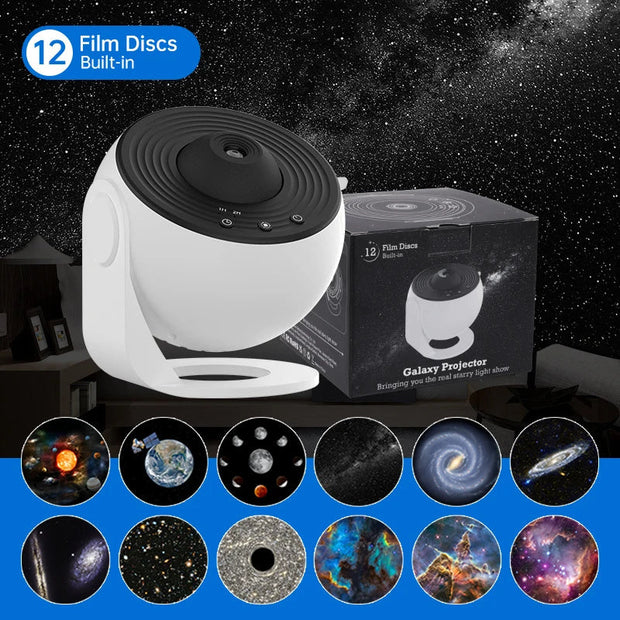 Fenzor™ Galaxy Sky Projector Lamp – LED Star Night Light with Nebula Effect